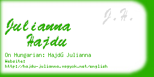 julianna hajdu business card