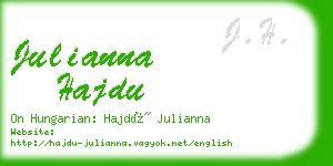 julianna hajdu business card
